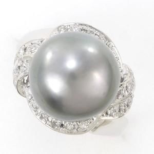 LuxUness PT900 Platinum Pearl Ring 8.5 Metal Ring
